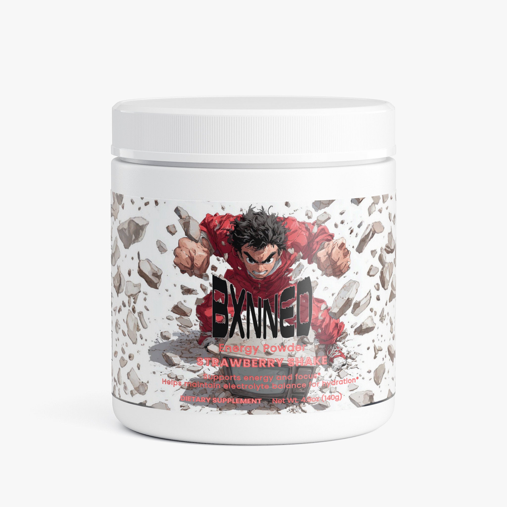 BXNNED Energy Powder - Strawberry Shake