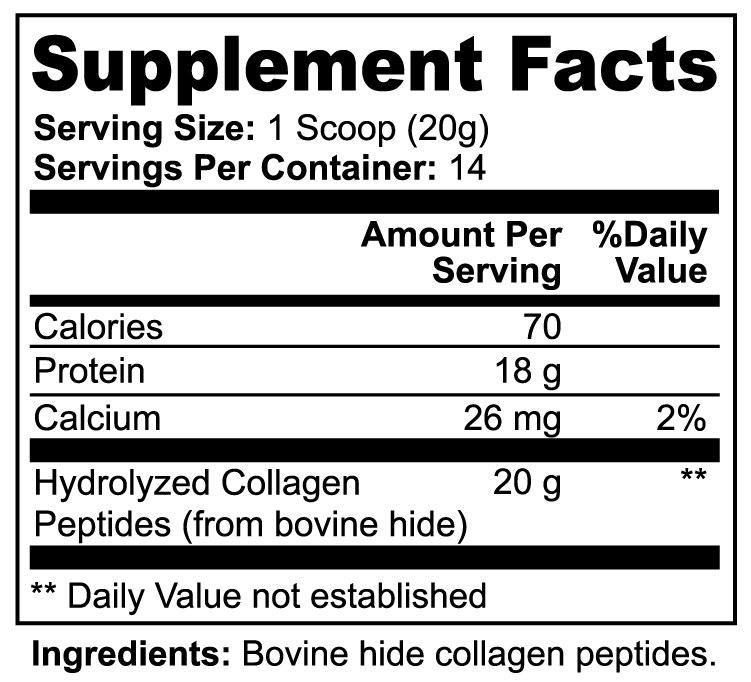 BXNNED Grass-Fed Hydrolyzed Collagen Peptides