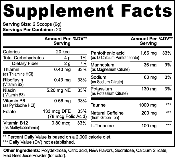 BXNNED Energy Powder - Vice Berry