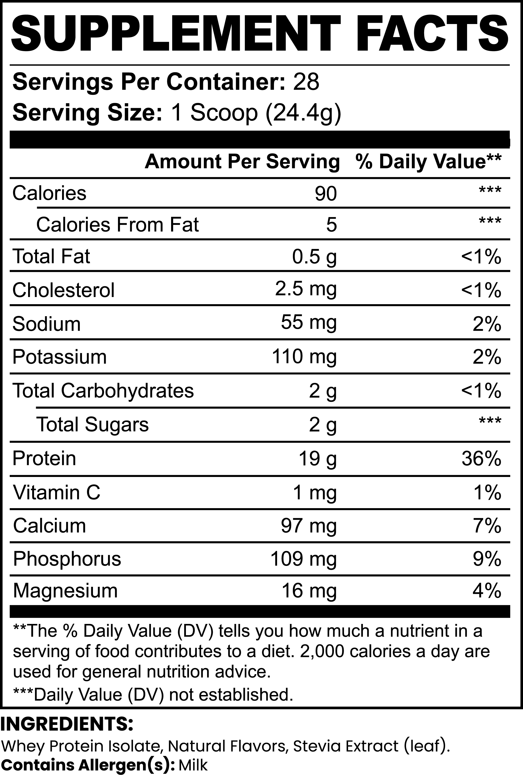 100% BXNNED whey protein isolate - VANILLA DREAM